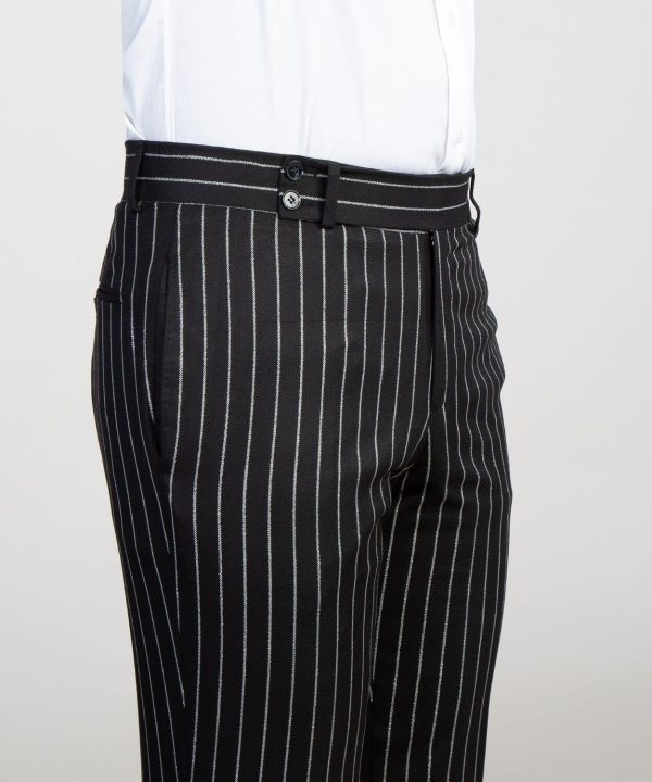 Striped Black Double Breast Suit - Image 2