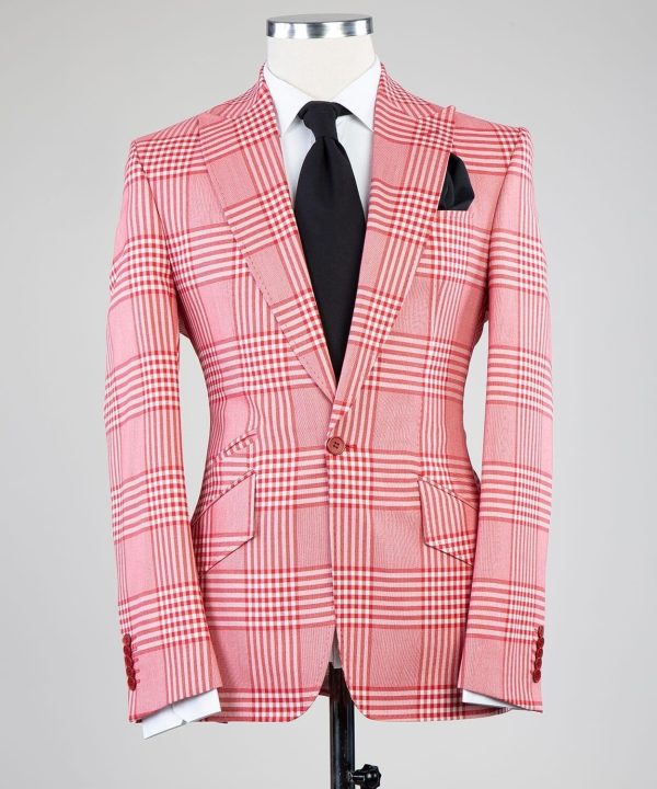 Checkered Salmon Suit - Image 4