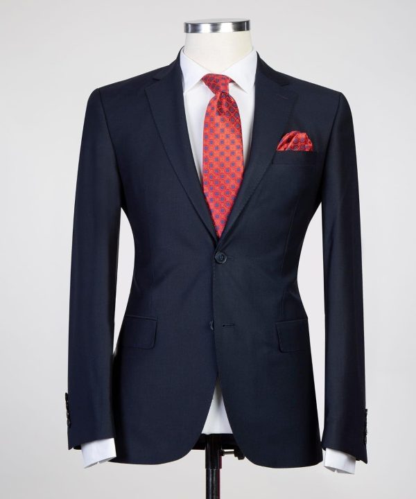 Plain Dark Blue Suit