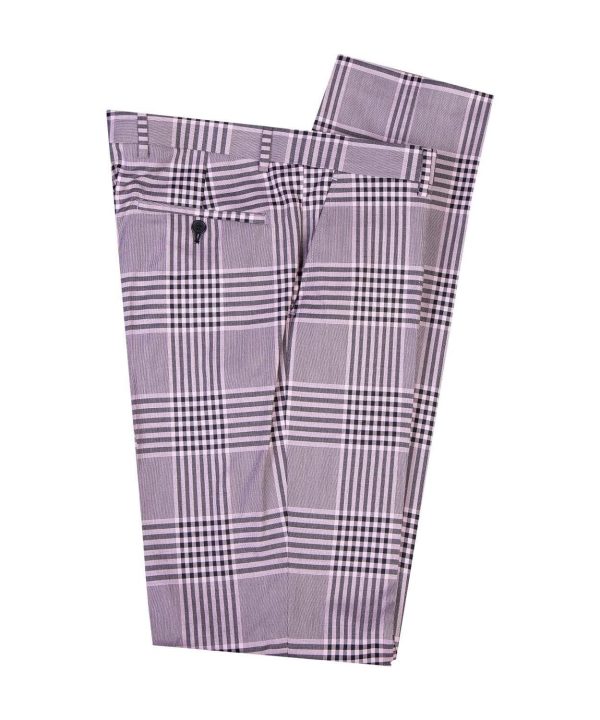 Checkered Light Mauve Suit - Image 3
