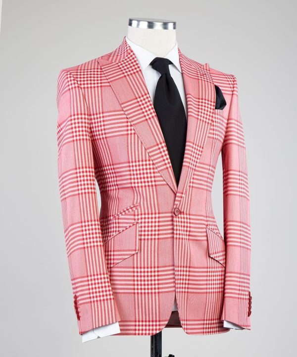 Checkered Salmon Suit - Image 3
