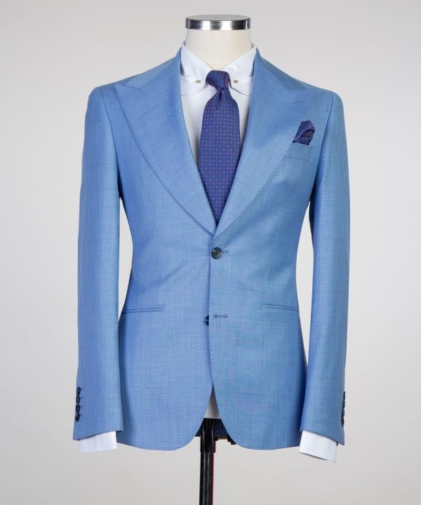 Plain Light Blue Suit - Image 4