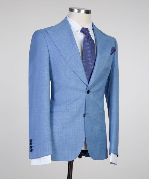 Plain Light Blue Suit - Image 5