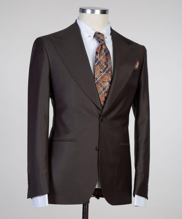 Dark Earthtone Brown Suit - Image 5
