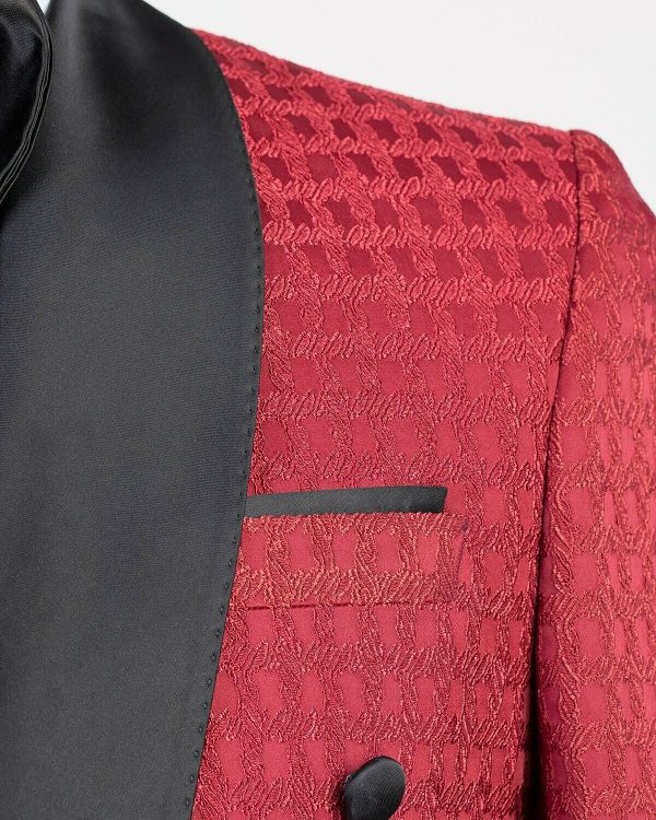 Red Double Breast Tuxedo - Image 2