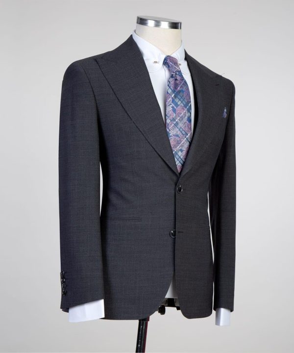 Plain Charcoal Gray Suit - Image 4