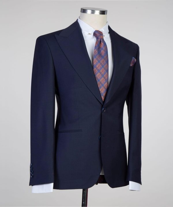 Plain Dark Blue Suit - Image 5