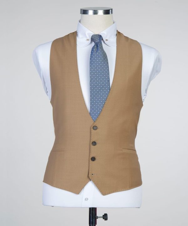 Plain Dark Beige Suit - Image 3