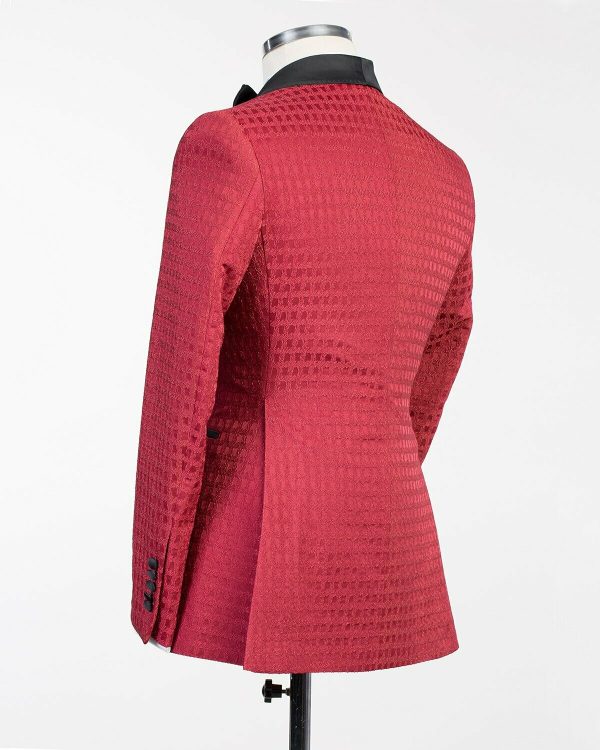 Red Double Breast Tuxedo - Image 3