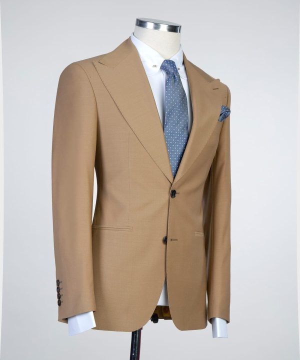 Plain Dark Beige Suit - Image 4