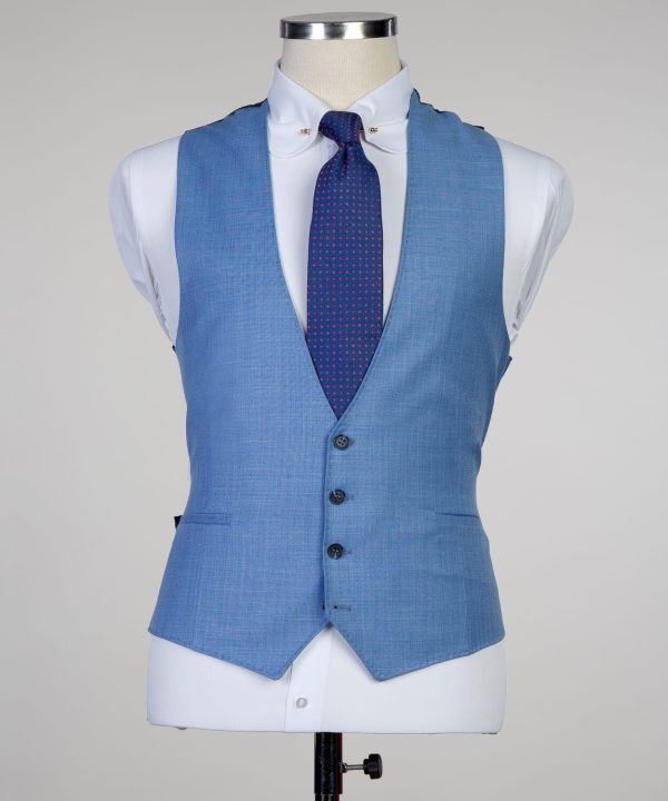 Plain Light Blue Suit