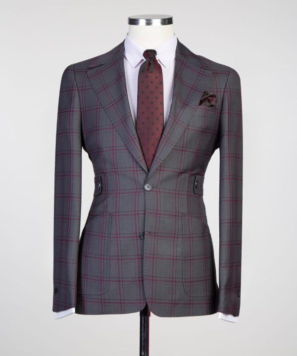 Maron Stripped Suit