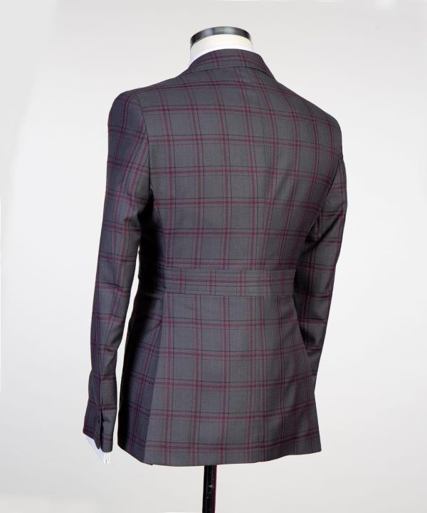 Maron Stripped Suit - Image 3