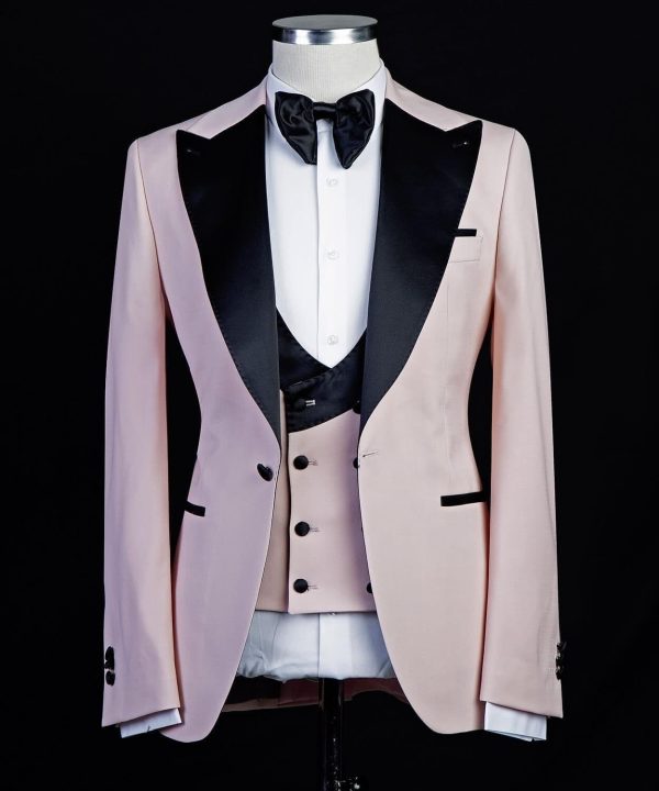 Pink and Black Tuxedo