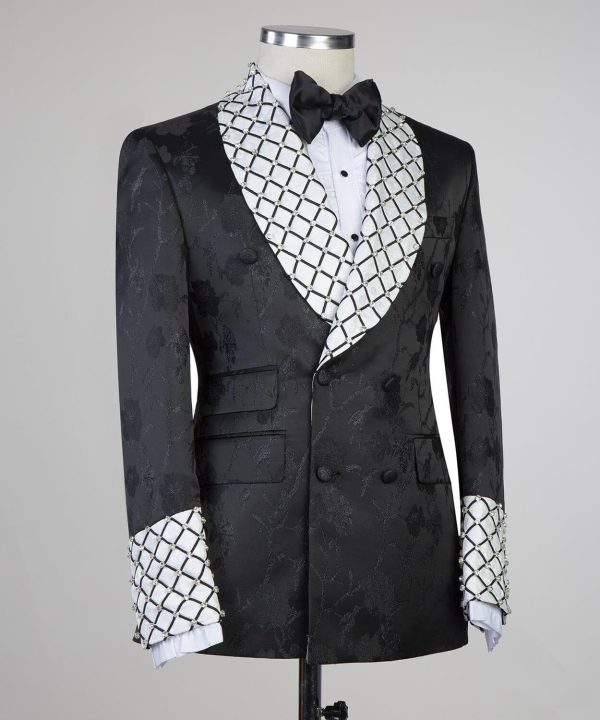 Black Diamond Double Breast Tuxedo - Image 3