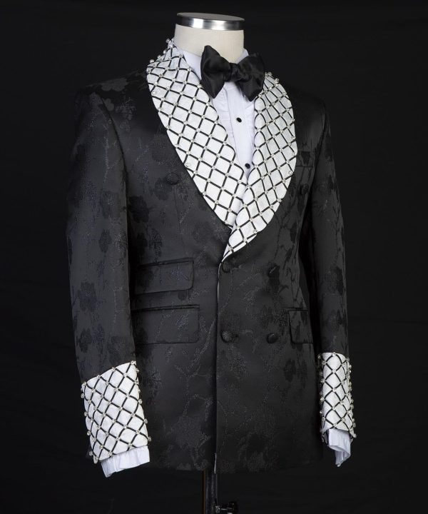 Black Diamond Double Breast Tuxedo - Image 5