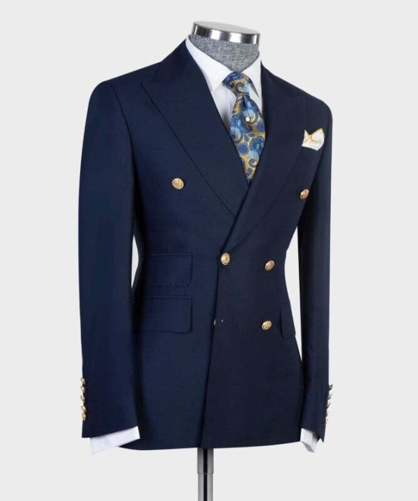 Navy Blue Double Breast Suit