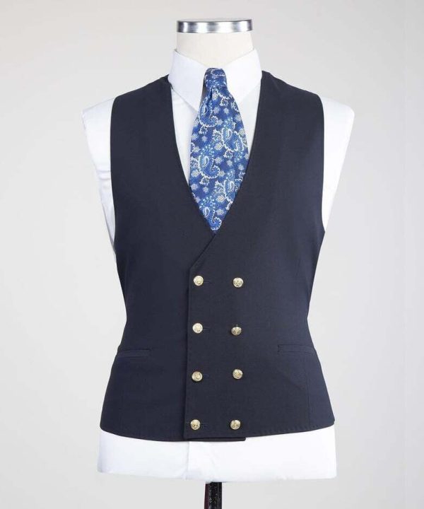 Plain Navy Blue Suit II - Image 3