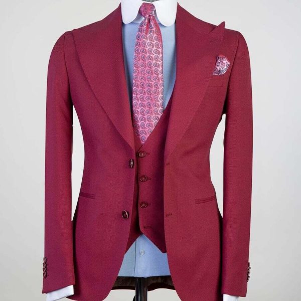 Plain Red Suit - Image 6