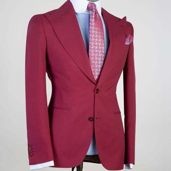 Plain Red Suit - Image 5