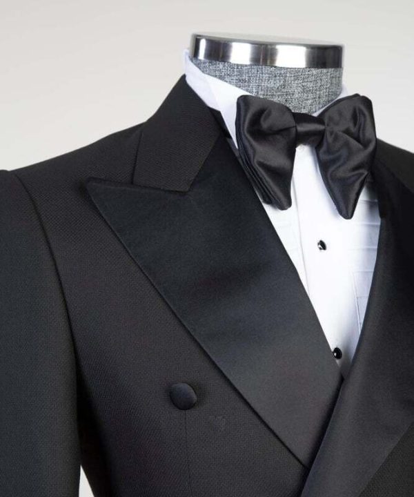 Black Double Breast Tuxedo - Image 3
