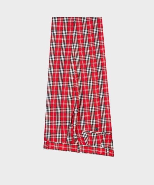 Red and Blue Checked Double Breast Suit - Image 2