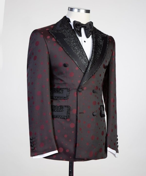 Burgundy Double Breast Tuxedo