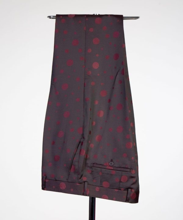 Burgundy Double Breast Tuxedo - Image 2