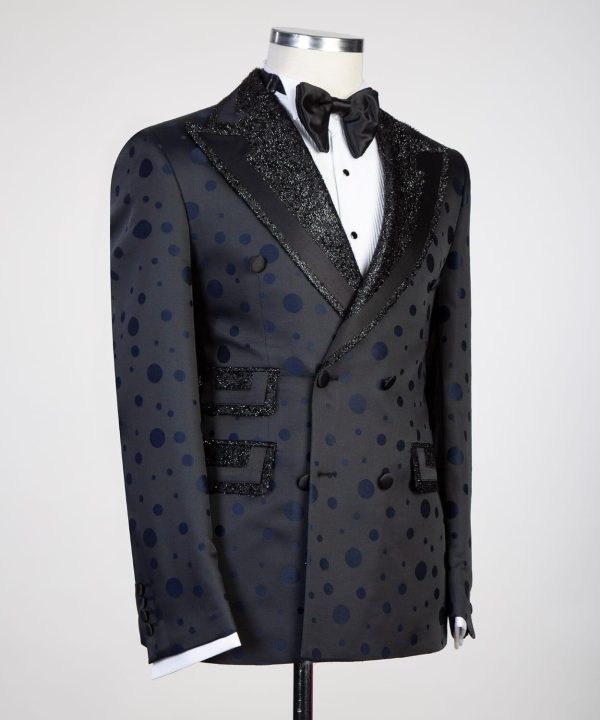 Dark Blue Double Breast Tuxedo