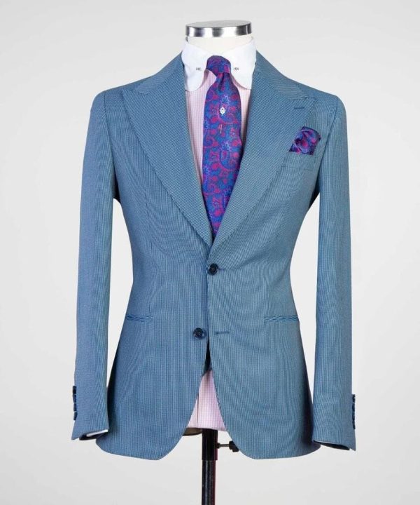 Plain Blue Suit II - Image 4