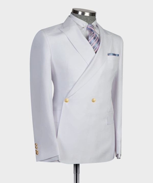 White Double Breast Suit I - Image 5