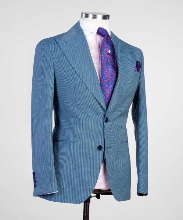 Plain Blue Suit II - Image 5