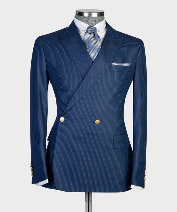 Navy Blue Double Breast Suit I