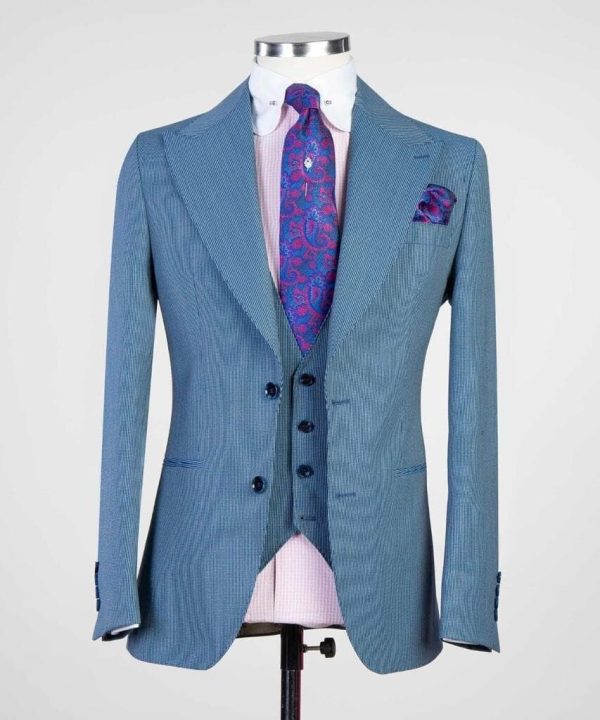 Plain Blue Suit II - Image 6