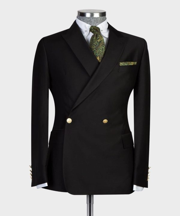 Black Double Breast Suit I