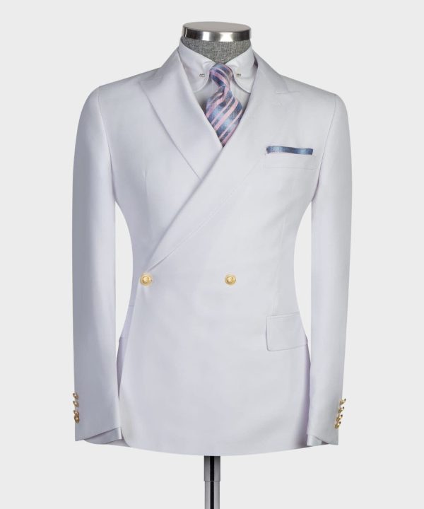 White Double Breast Suit I