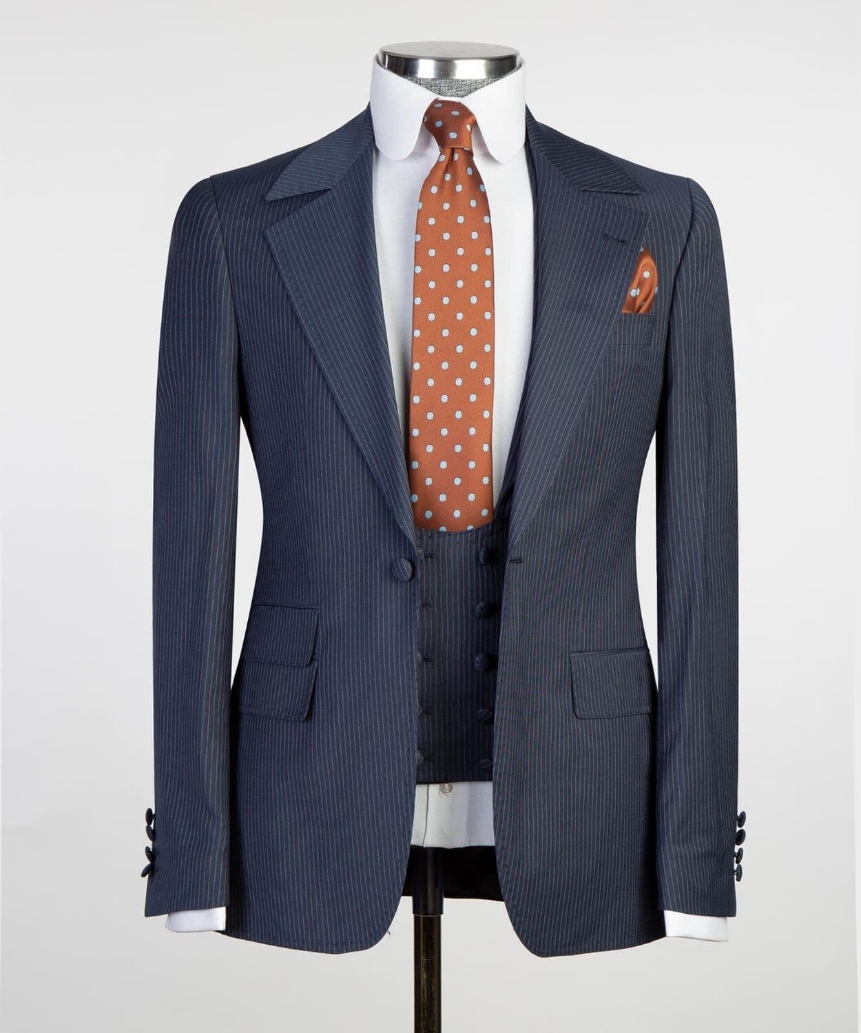 Blue Stripped Suit