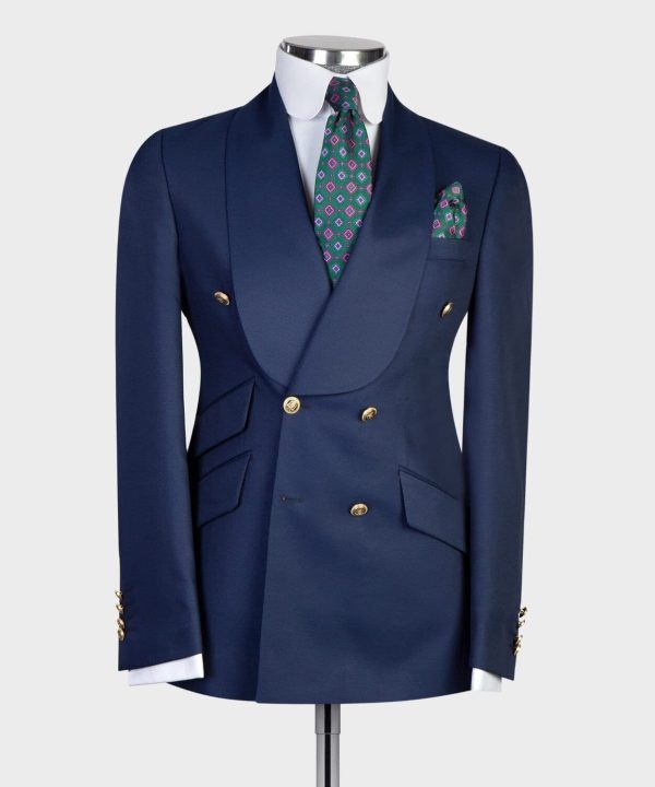 Navy Blue Breast Suit III