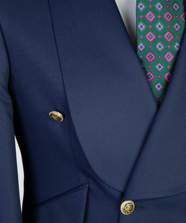 Navy Blue Breast Suit III - Image 3